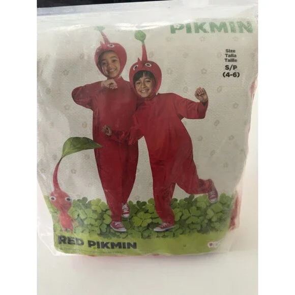 Disguise Kids Classic Pikmin Red Pikmin Jumpsuit Costume Small 4-6 - Picture 4 of 13
